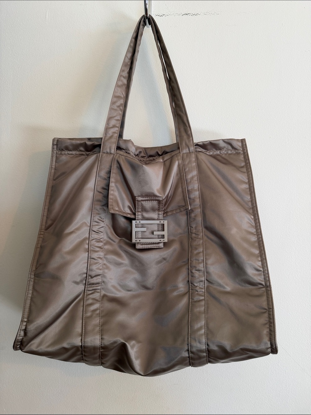 Fendi Nylon Eco Tote with FF Buckle
